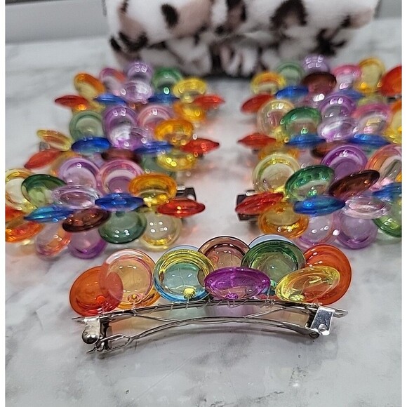 Girls Hair Accessories Cute Festival Colorful Retro Back 2 School - Picture 2 of 5